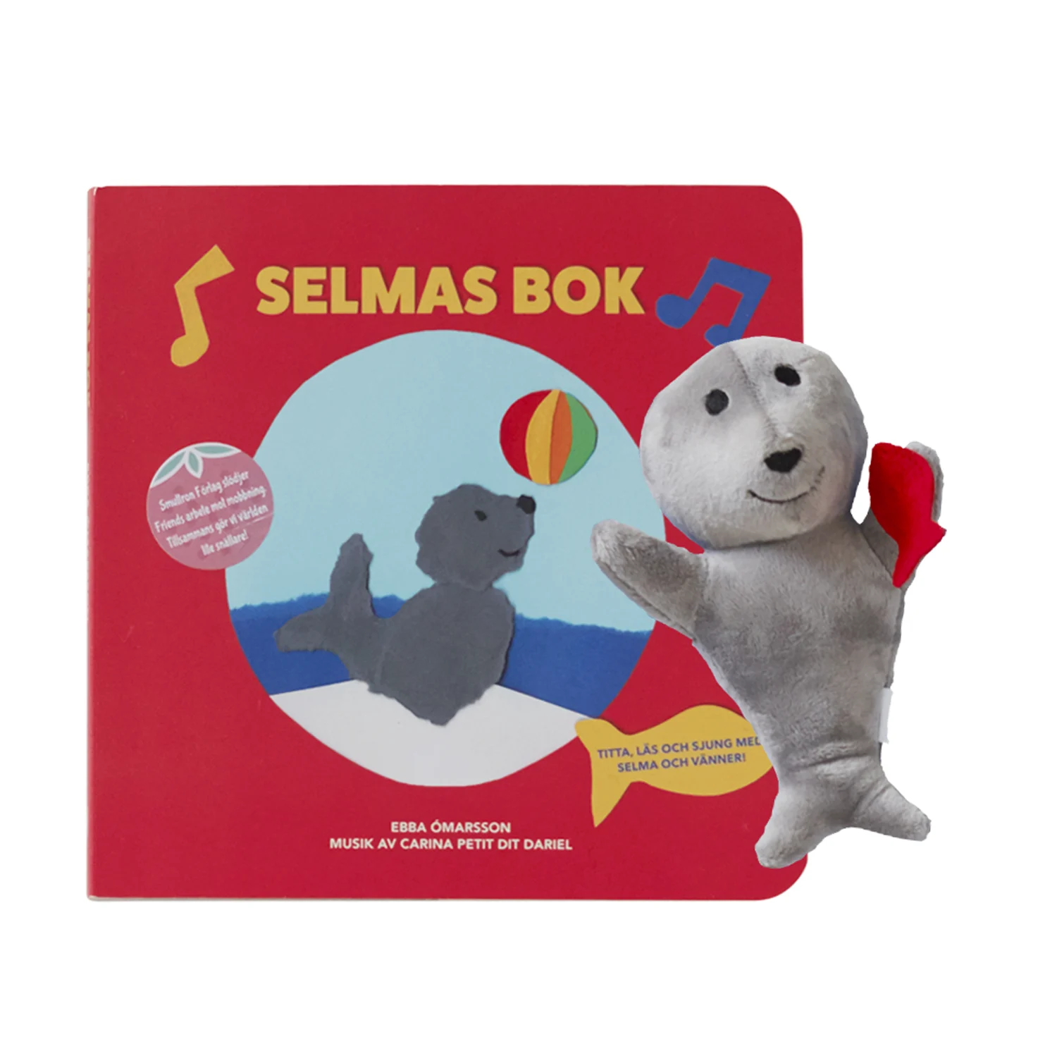 Pekbok Selmas bok och mjukdjur Selma säl