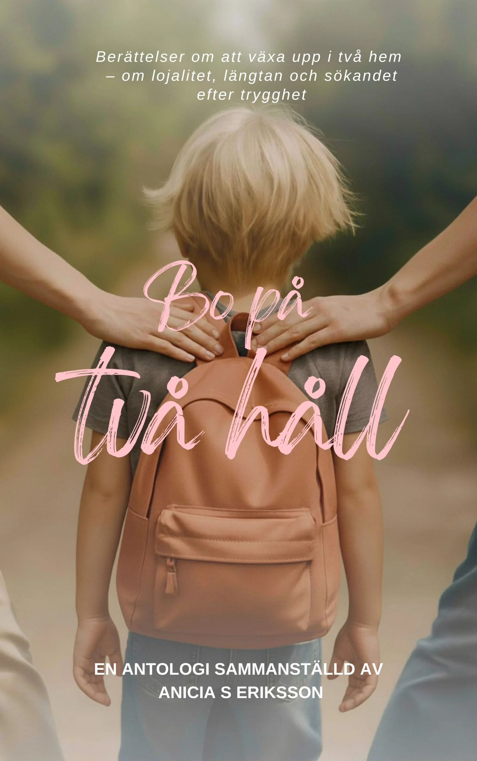Omslag till boken "Bo på två håll" av Anicia S. Eriksson, danskt band utgåva.